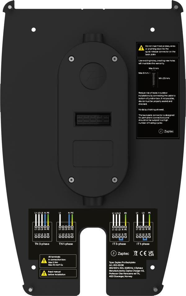 [900-00033G] Zaptec Backplate